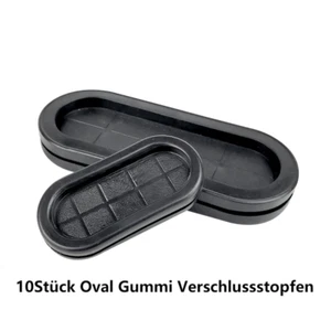 10Stück Oval Gummi Verschlussstopfen Karosseriestopfen Blindstopfen Gummitüllen - Picture 1 of 21