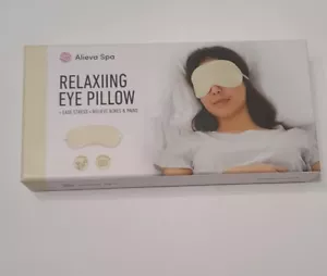 Alieva Spa Relaxing Eye Pillow Heat & Cold Therapy Lavender Aroma Microwavable - Picture 1 of 4