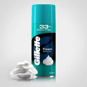 Gillette Classic Sensitive Shave Foam - 418 g (33% extra) - Picture 1 of 5