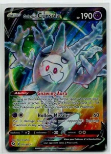 Pokemon TCG Sword & Shield Champion's Path Holofoil Card #071 Galarian Cursola V - Picture 1 of 1