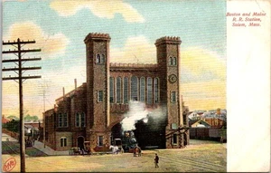 Cartolina Boston & Maine R R Stazione Salem Massachusetts pubblicata 1908 - Foto 1 di 2