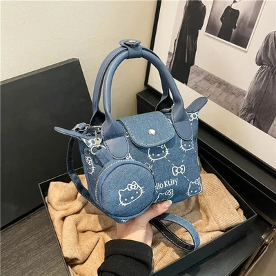 SANRIO Hello Kitty Handtasche Damen 2025 Knödel Design Niedlich Cartoon Schultertasche