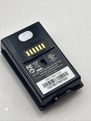 微软 Xbox 360 黑色充电电池组 原始设备制造商 X801982-020 K23 未测试 — 第 1/4 张图片