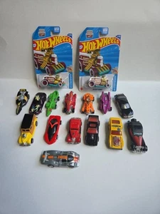 Hot Wheels Lot of 16 Random Vehicles 2 treasure hunt And Vintage Hot Wheels - Picture 1 of 24