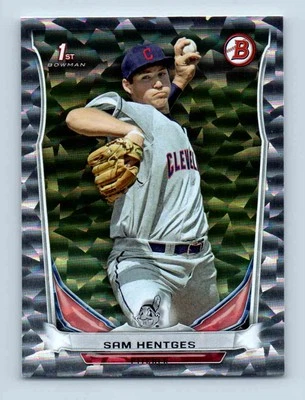 2014 Bowman Draft Picks & Prospects Sam Hentges Silver Ice Cleveland Indians - Image 1 of 2