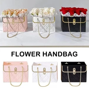 8Pcs Paper Flower Gift Bags Waterproof Bouquet Gift Box Empty for Graduation - Picture 1 of 16