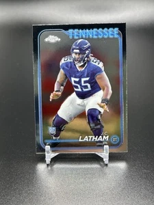 2024 Topps Chrome #270 J.C. Latham Rookie Card Tennessee Titans - Picture 1 of 2