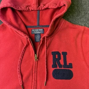 Polo Jeans Co. Ralph Lauren Hooded Full Zip Vintage Sweatshirt Unisex Childs 14 - Picture 1 of 7