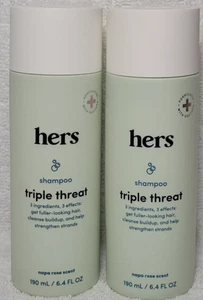 Paquete de 2 champú triple amenaza Hers Napa Rose Scent 6,4 - Imagen 1 de 1
