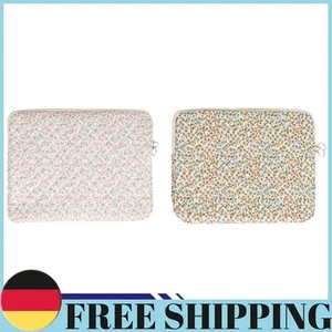 15 Inch Laptop Sleeve Quilted Laptop Bag Floral Laptop Carrying Case (pink L) - Afbeelding 1 van 7