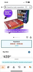 Kaplan MCAT Self-Study Tool Kit 2022-2023 - Picture 1 of 5