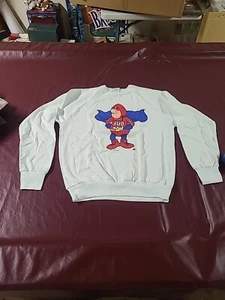 Vintage 1987 BUDWEISER Bud Man Graphic Crewneck SWEATSHIRT LG. Made In USA Neu ohne Etikett - Bild 1 von 6