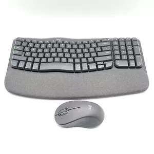 Logitech Wave Keys MK670 Combo Wireless Ergonomic Keyboard with Mouse - Graphite - Picture 1 of 3