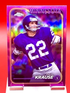 Paul Krause 2024 Topps refractor cromado #118 - Imagen 1 de 2