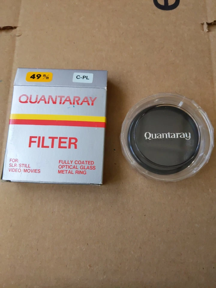 Quantaray Filter 49mm C-PL circular polarizer for SLR/Still Video/Movies wBox.c3 - Image 1 of 1