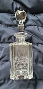 Edinburgh Crystal Decanter with Edinburgh Castle etched on the front