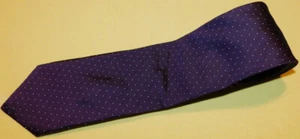 TODD SNYDER MADE IN U.S.A. PURPLE/WHITE PIN DOTS DESIGN SLIM TIE - NECK TIES. - Picture 1 of 3