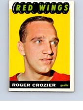 VINTAGE HOCKEY CARD TOPPS 1965-66 DETROIT RED WINGS ROGER CROZIER  NO1192 