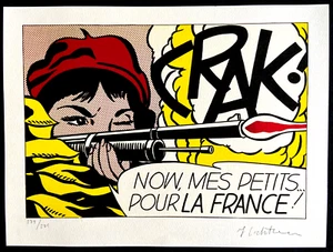 Roy Lichtenstein Lithograph COA Original Signed Numbered Pencil Limited - Picture 1 of 13