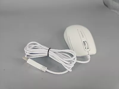 Macally 3 Button Optical USB Wired Mouse for Mac and PC  WHITE - Image 1 of 4