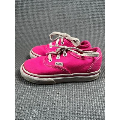 Vans Old Skool Tenis Zapatos Niño Pequeño Talla 7 Rosa Lona Unisex Con Cordones Informales Foto 1 de 4