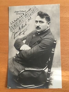 Cartolina autografa di Jean Gilbert - Picture 1 of 1