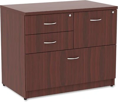 Archivo lateral, versátil, almacenamiento de 4 cajones duradero, laminado de alta calidad Foto 1 de 4