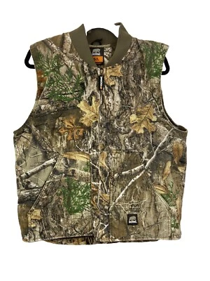 Berne Realtree Camo Hunting Best Sz Large Outdoors Edge Chest 44-46 Cotton Heavy - Image 1 of 4
