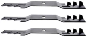 Troy-Bilt Mustang Z 54 Zero-Turn Gator Style Mulching Blades Set of 3 2020 ONLY - Picture 1 of 1