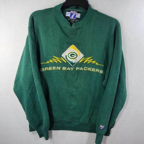 Vintage Packers Logo 7 Pull Over Sweatshirt Crewneck Mens Large L (ccb03) - READ Cover