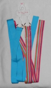 Girls Teens On The Verge 2 Ribbon Belt Preppy Green Red Orange Blue Sz M/L 40" - Picture 1 of 1