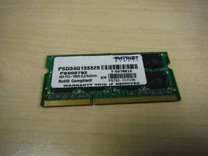 Patriot 4 GB PC3-10600 (1333 MHz) DDR3 SODIMM Notebook Memory - Picture 1 of 1