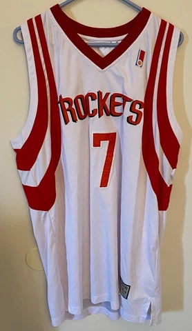 Mitchell & Ness JEREMY LIN Houston Rockets #7 White Jersey Size 2XL Cover