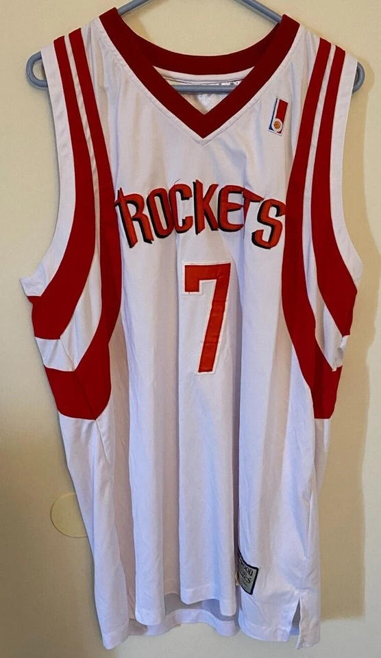 JEREMY LIN HOUSTON ROCKETS MITCHELL & NESS HOME JERSEY HARDWOOD CLASSICS 2XL - Image 1 of 4