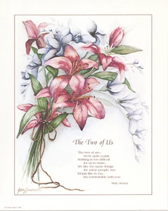 Love Poem Art The Two of Us Jan Anderson 8x10 in - Picture 1 of 1