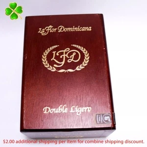 La Flor Dominicana Double Ligero Chisel Empty Wood Cigar Box 6.75" x 4.75" x 3.5 - Picture 1 of 9