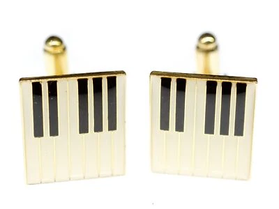Klaviertastatur Manschettenknöpfe Miniblings + Box Piano Pianist Musiker Klavier - Bild 1 von 4