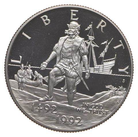 1992 Proof Columbus - Commemorative Half Dollar Cover