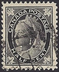 Canada # 66 " QUEEN VICTORIA " Fine Used 1897 Numeral Issue - Picture 1 of 2