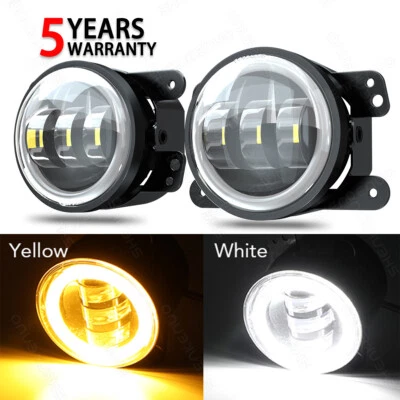 For Ford Ranger PX 2011-18 Left & Right 4 Inch LED Front Bumper Fog Light Lamps - Image 1 of 4