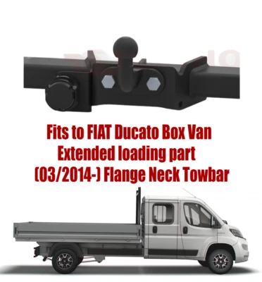 Flange Neck Tow Bar For FIAT Ducato VAN (2014-) & 13 Pin Bypass Relay Kit F067 - Image 1 of 4