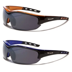 X-Loop Semi-Rimless Men's Shield Style Sport Sunglasses - Picture 1 of 11