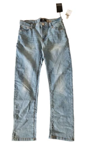 7 For all mankind girls slimy skinny jeans size 10 adjustable waist New Light - Picture 1 of 7