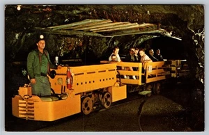 ASHLAND PA Pioneer coal mine tunnel anthracite sightseeing tour vtg Postcard A85 - Picture 1 of 2