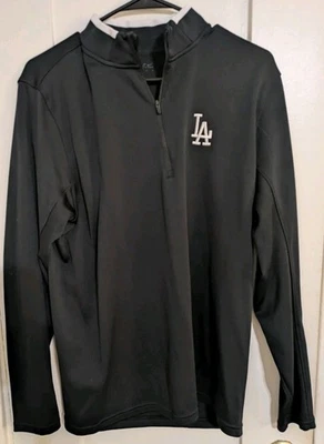 Pullover de golf L. A. Dodgers Nike Dry Fit negro grande nuevo Foto 1 de 4