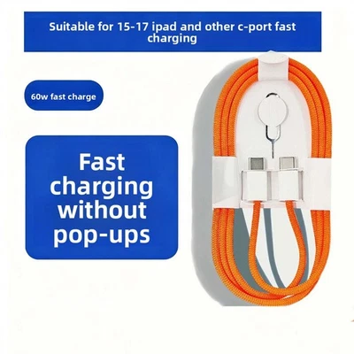 OEM iPhone 15, 16, & 17 Pro Max Fast Charging USB Type-C Cable Original Woven - Image 1 of 4