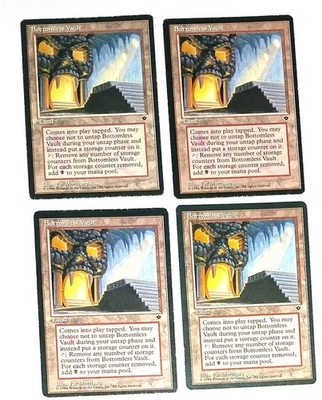 Magic the Gathering * MTG * 4 x Bottomless Vault * Fallen Empires * MP - Image 1 of 2