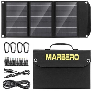 MARBERO Portable Solar Panel 30W Solar Panel Charger 23% High Efficiency Fold... - Picture 1 of 6