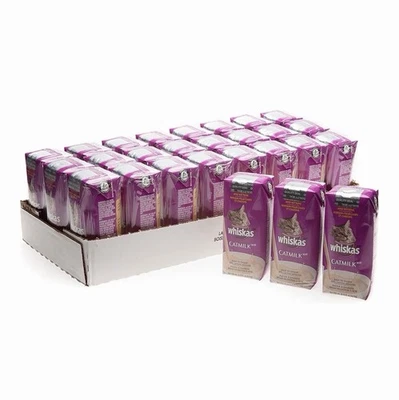 WHISKAS CATMILK PLUS Bebida para Gatos y Gatitos 6.75 Onzas 24ct EXP3/16/26 Foto 1 de 4