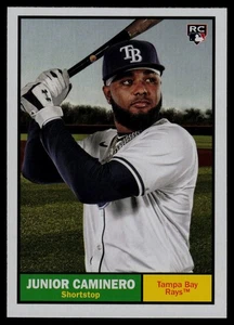 2024 Topps Archives #33 Junior Caminero RC Tampa Bay Rays - Picture 1 of 2